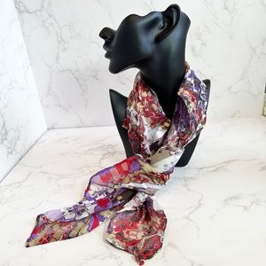 Escada 100% Silk Sheer Scarf